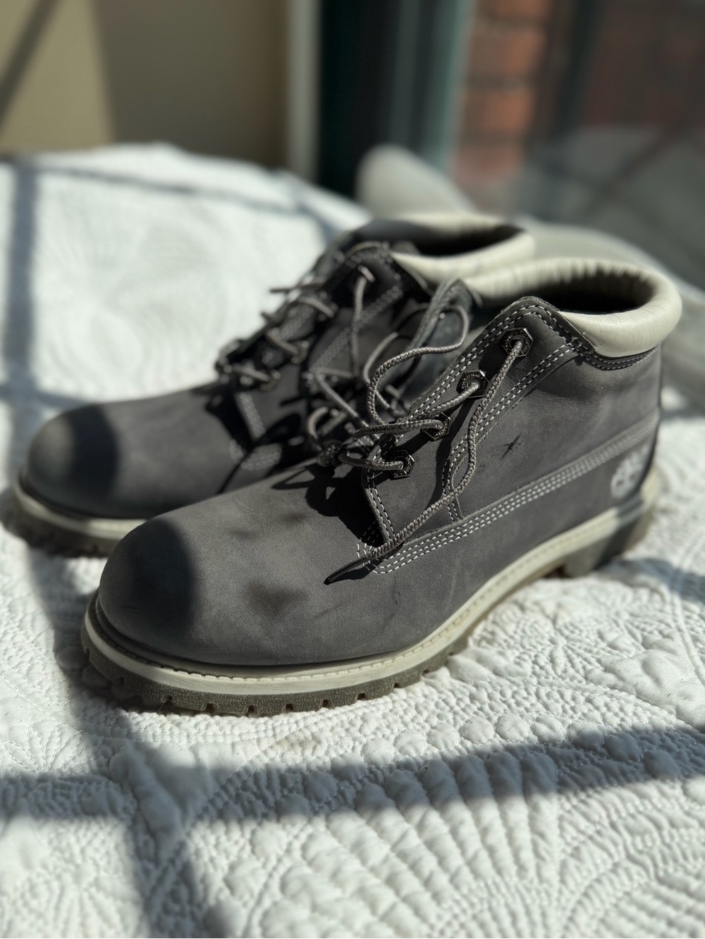 Timberland Nellie Waterproof Chukka Boots Gray Women’s 11